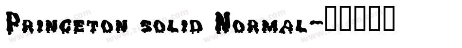 Princeton solid Normal字体转换